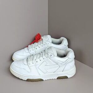 🚩steal authentic Off-White White and Red Women's Sneakers